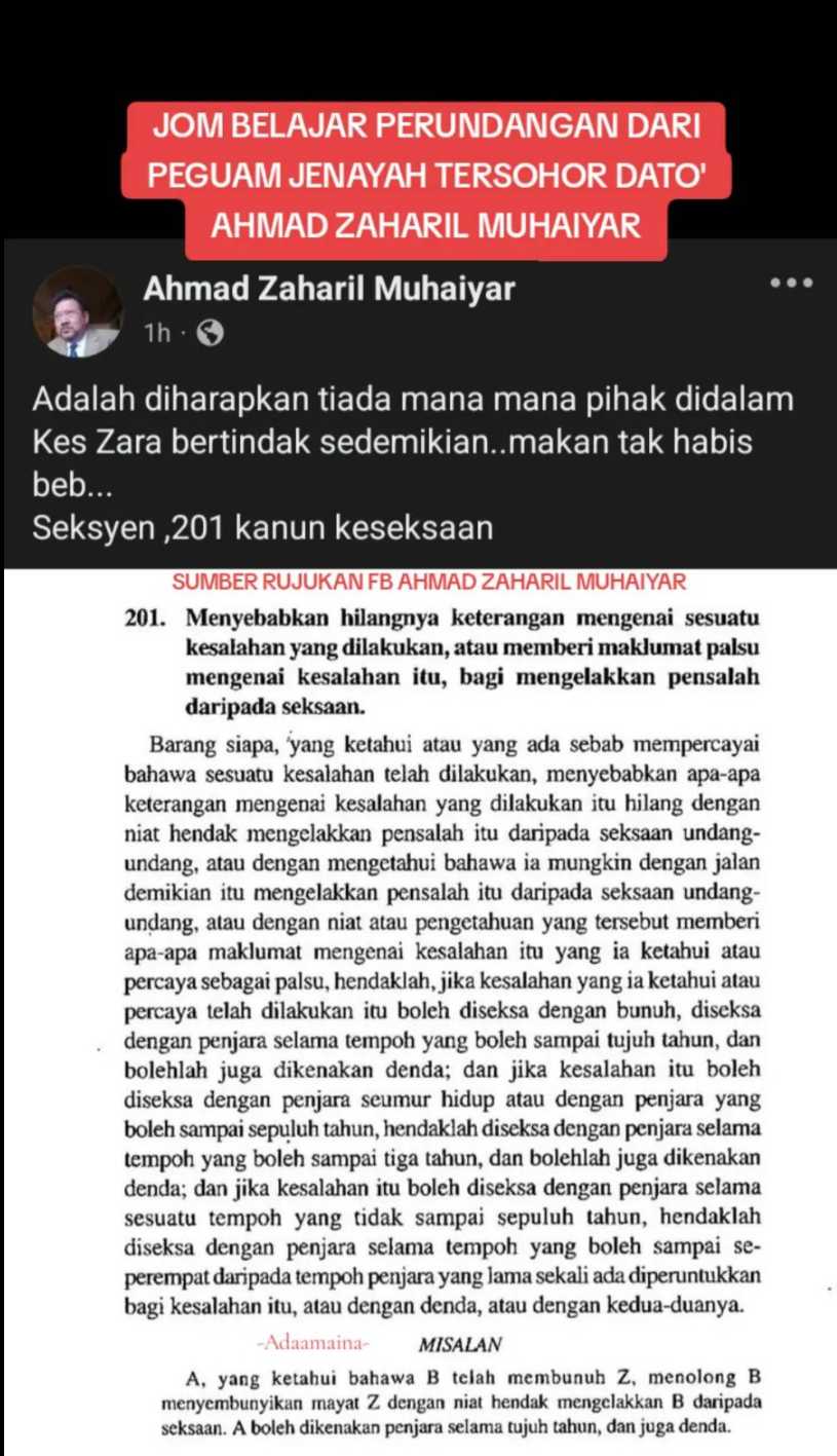 Peguam Ahmad Zaharil