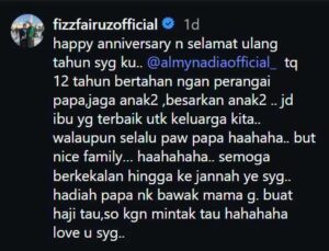 “Siapa Sangka Lepas 12 Tahun, Fizz Fairuz Umum Berita Paling Manis Ini!” Rezeki Anak-Anak Buat Ramai Sebak