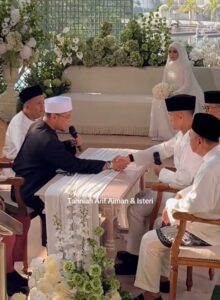 “Alhamdulillah Sah Dengan Sekali Lafaz!” Arif Aiman Akhirnya Bergelar Suami Kepada Nurul Aliah Natasha