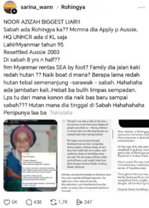“Tak Baik Tau Menipu!” Netizen Kecoh Persoal ‘Noor Azizah Rohingya Macam Mana Dia Duduk Sabah’, Akhirnya Akaun Dia Bertukar Private!