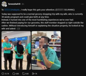 Fuhh, Sampai Minta Tunjuk Perut! Suami Berang Isteri Hamil 38 Minggu Dituduh Ambil Barang, Lotus’s Kini Siasat