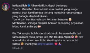 Undang Sebak! Bella & Syed Saddiq Datang Sendiri Jumpa Tun M, Nasihat Rumah Tangga Daripada Tun Hasmah Buat Ramai Tersentuh