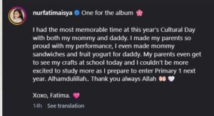 “Mommy & Daddy Bersama Semula?” Hantaran Fatima Buat Ramai Tersentuh, Fattah dan Fazura Muncul Di Sekolah Demi Puteri Tersayang